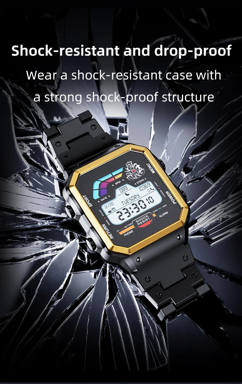 Aiweile AW38 Smart Watch Man High-End Luxury for Android IOS Fitness Tracker Sport Business Bluetooth Call DIY Faces Steel Voice