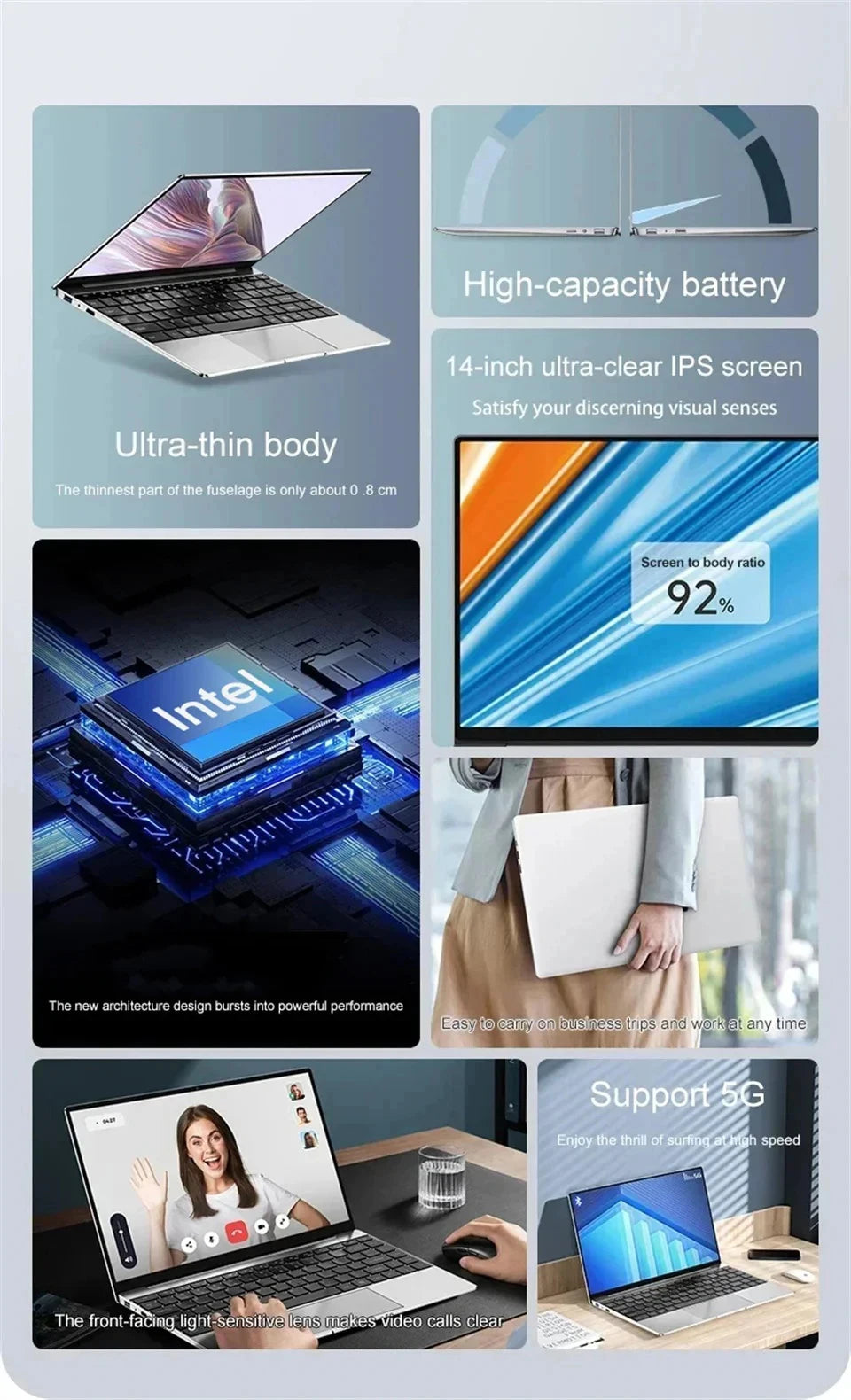 NEW i9 PC Laptop Computer Windows 11 Pro Intel Core i9 10980HK/N150 16GB 1TB Gaming Notebook Dual-Band WiFi 6 Core Laptops