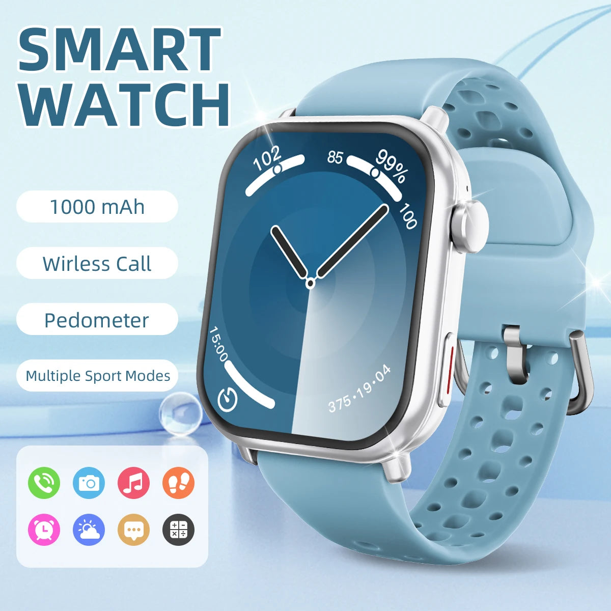 New Smartwatch 2026 1.83''HD Screen AMOLED 1000mAh Large Battery Outdoor Sports Watches IP68 Waterproof for Men Women Gifts