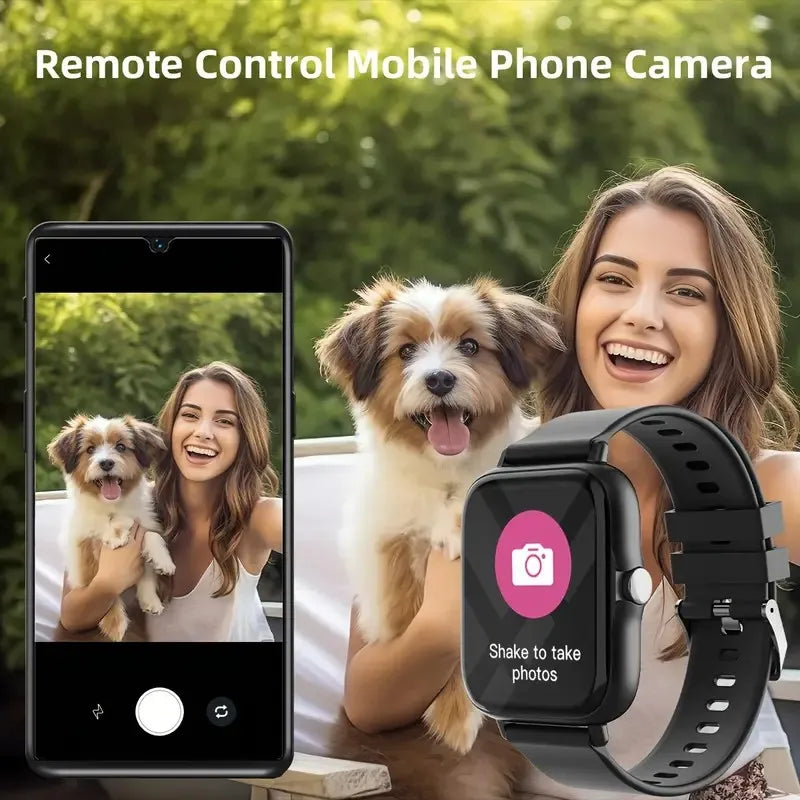 2026 Smart Watch 1.83 Inch HD Display Answer Make Call Message Preview Sport Modes DIY Dial Weather Forecast Men Women
