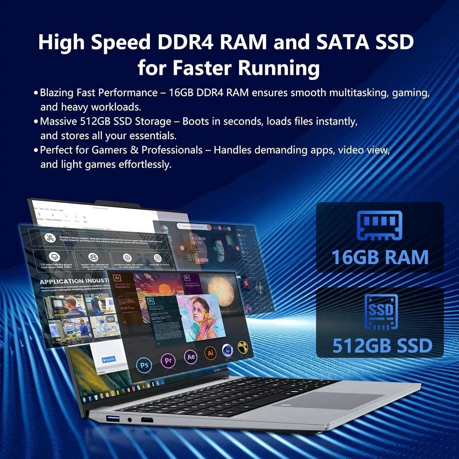 New Ultra Slim Windows 11 Pro 15.6' Laptop Intel I9-9900 32GB RAM 2TB SSD Gaming Office Study Computer PC, Reliable