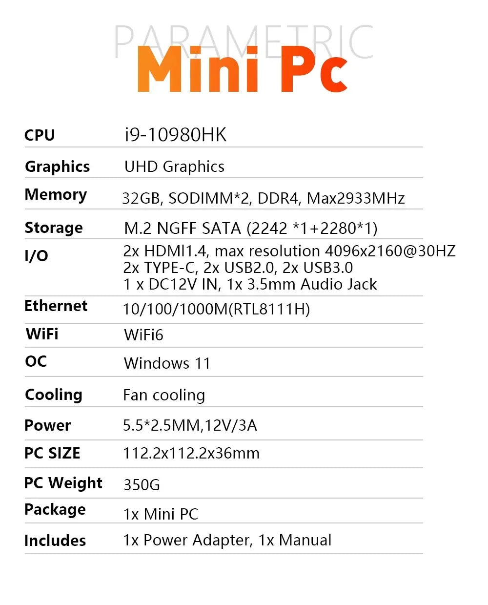 Mini PC Laptop Win11 Pro Core i3 6006U 32GB RAM 1TB/2TB SSD WiFi6 BT5.2 4K HD Office Gaming PC 3-Year Warranty