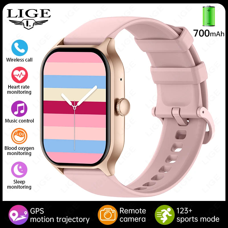 2026 New Smart Watch Diagnosis Blood Lipids Uric Acid Blood Pressure Smartwatch Men ECG+HRV Voice Bluetooth Call Health watch
