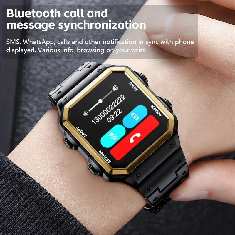 Aiweile AW38 Smart Watch Man High-End Luxury for Android IOS Fitness Tracker Sport Business Bluetooth Call DIY Faces Steel Voice