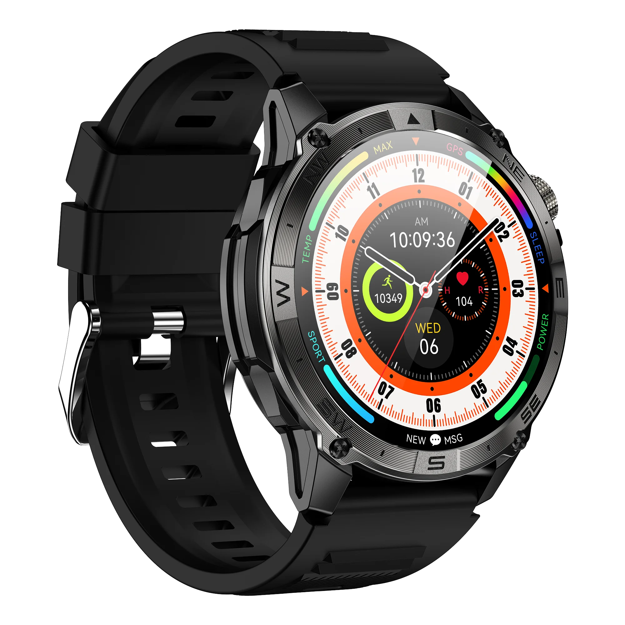 Smart Watch 2026 For Android IOS GPS Compass Sports Smart Watches For Man Women HD AMOLED Bluetooth Call Waterproof Smartwatch