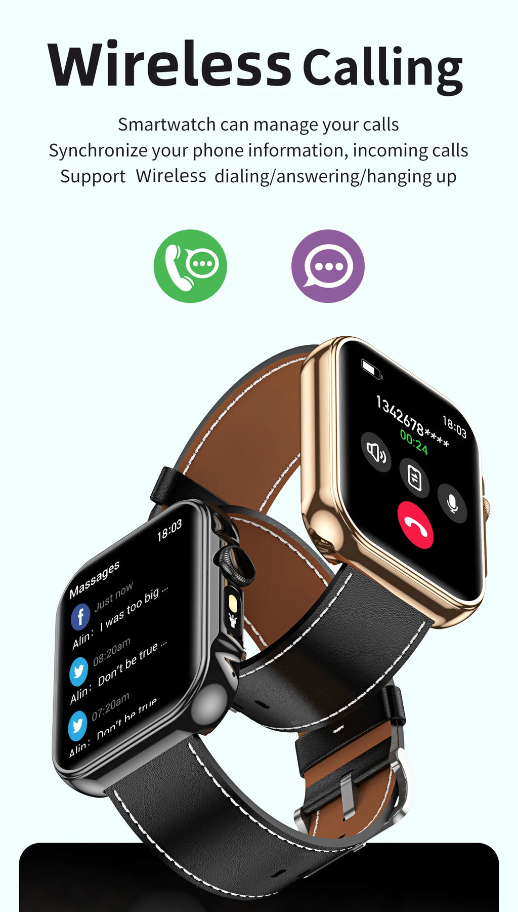 2025 Smart Watch Men 2.01‘’ HD Large Screen LED Flashlight Bluetooth Call Women's Fitness Tracker Waterproof Sports Smartwatch