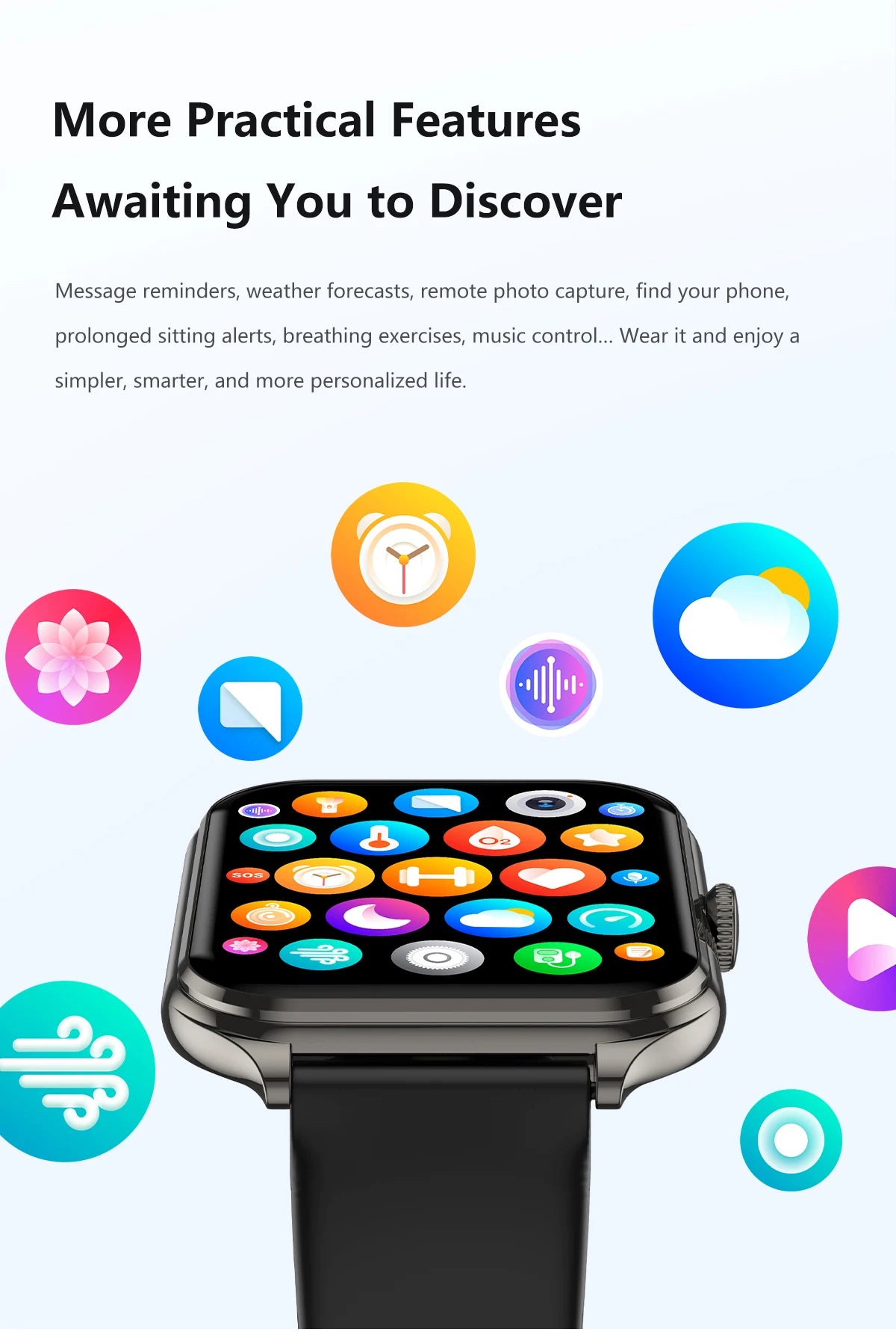 2026 1.95-inch Ultra Smart Watch For Men Women 300mAh High Capacity Battery Outdoor Sports Fitness Health Monitoring Smartwatch