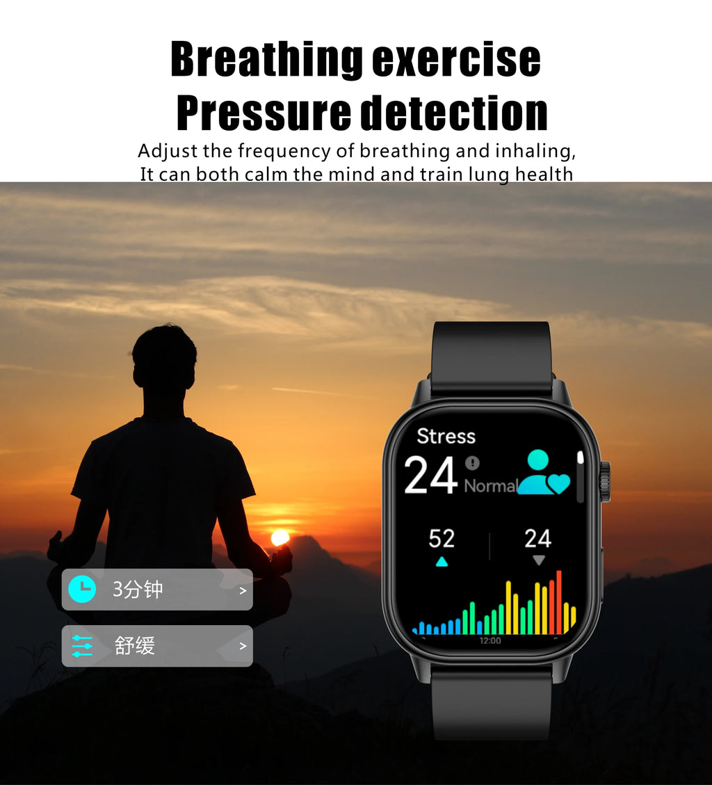 New Smart Watch for Men and Women HD AMOLED Screen Heart Rate Bluetooth Call GPS Tracking IP67 Waterproof Sports Smart Watch