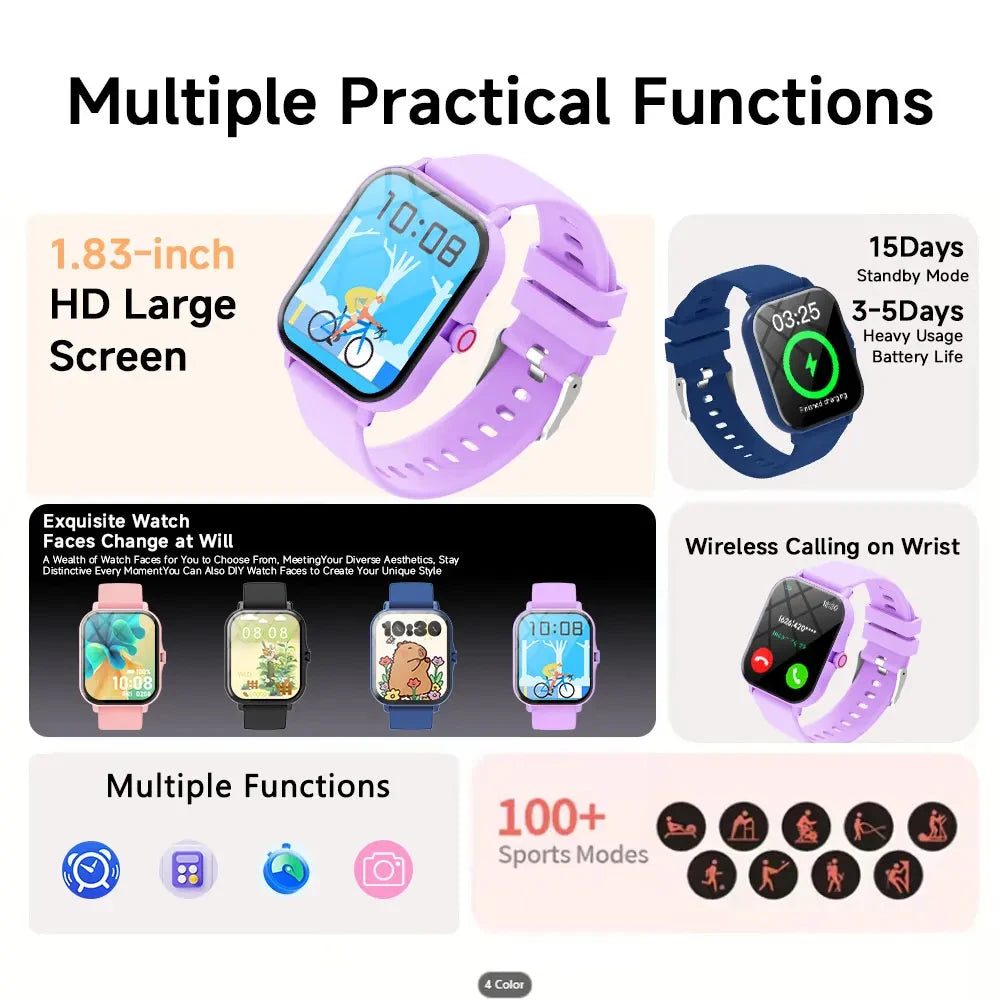 2026 New Smart Watch, Wireless Call/Dial, Multiple APP Reminders, Men and Women, Sports Watches, Compatible With IPhone/Andriod