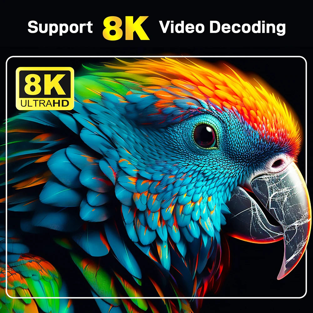 Smart TV Box Android 24 16GB 256GB Set Top Box 14K H313 Quad Core 2.4G/5G Dual WiFi Media Player TV Box with Remote