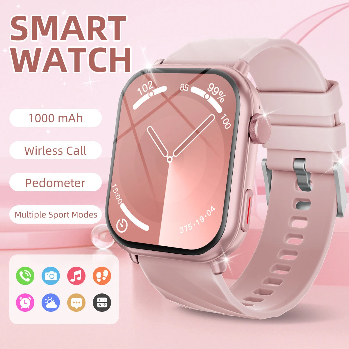 New Smartwatch 2026 1.83''HD Screen AMOLED 1000mAh Large Battery Outdoor Sports Watches IP68 Waterproof for Men Women Gifts