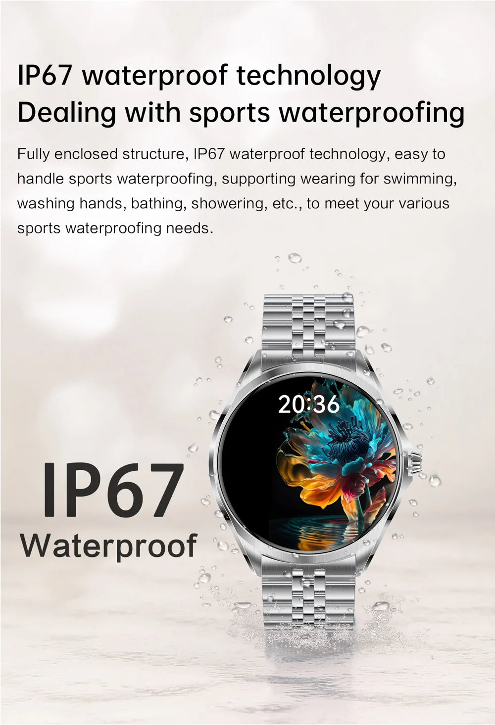 Smart Watch  6.5mm Ultra - Thin 1.43" AMOLED Screen Bluetooth Call 120+ Sports Modes for Daily & Sports