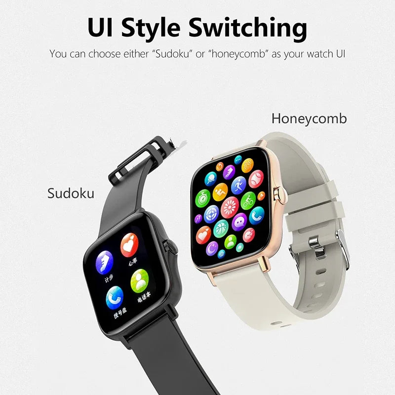 Smart Watch Android Phone 1.44''Inch Color Screen Bluetooth Call Smart Watch Women Men