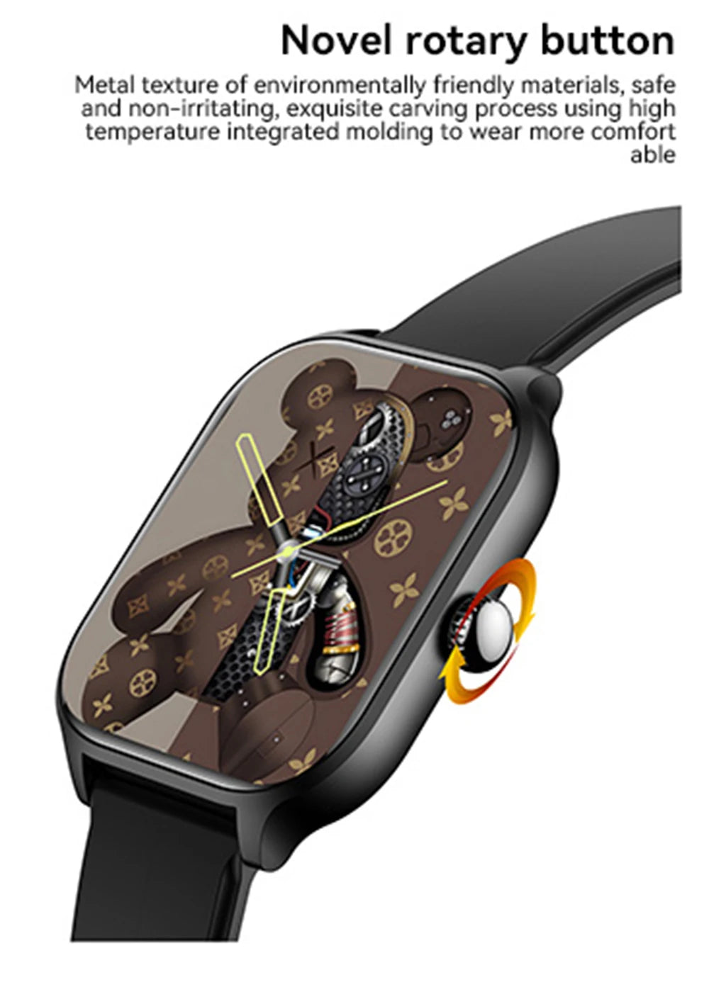 2026 New Smart Watch For Android IOS 2.01Inch Color Screen Bluetooth Call Blood Oxygen/Pressure Monitoring Smart Watch Women Men