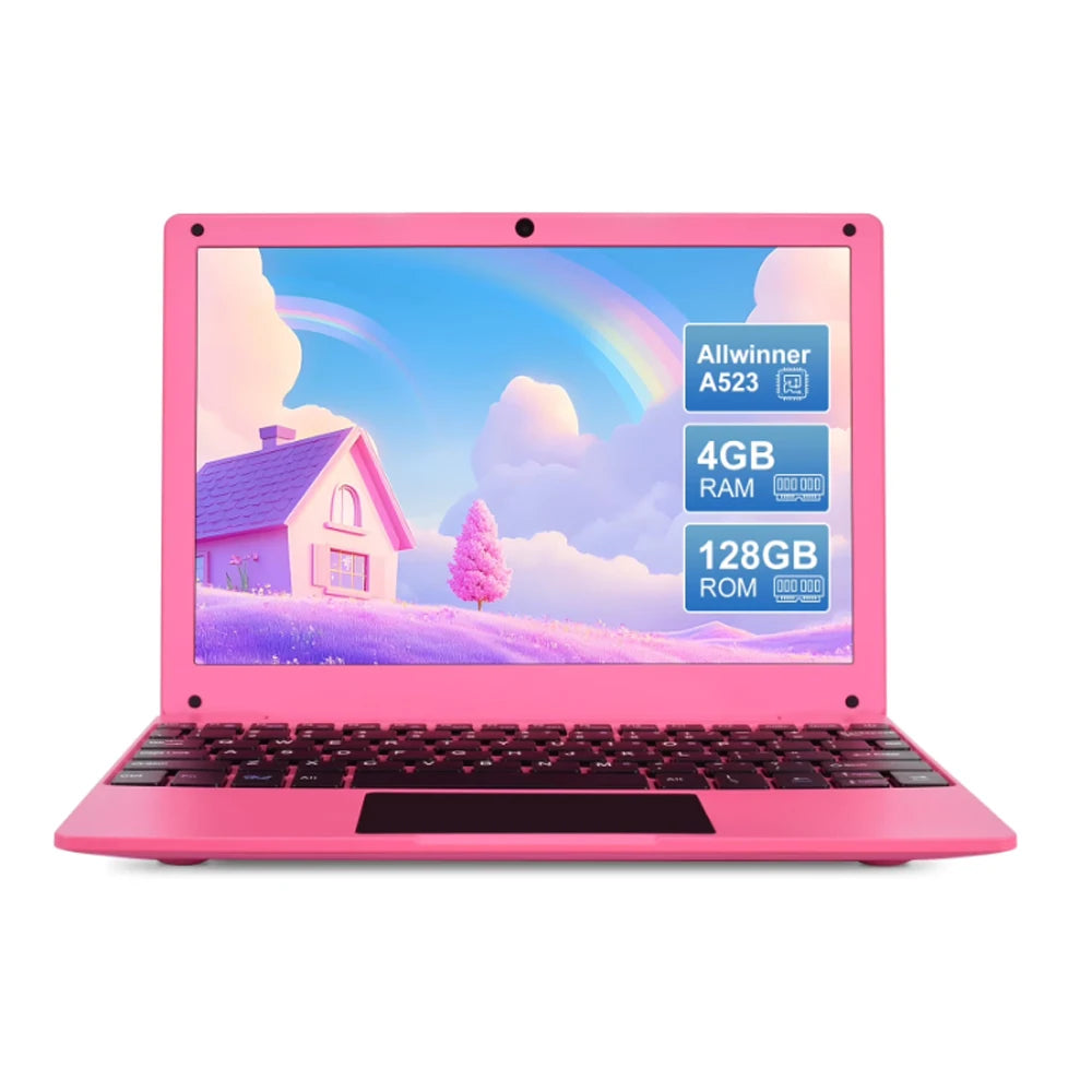 New 10.1 inch Laptop Computer CPU 4GB RAM 128GB Android 13.0 Portable Octa Core EMMC HD IPS Screen