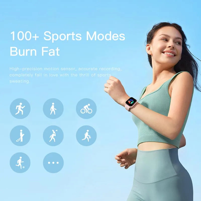 2025 New Smart Watch For Men Women Gift Full Touch Screen Sports Fitness Watches Bluetooth Call Smartwatch Woman For Andriod&IOS