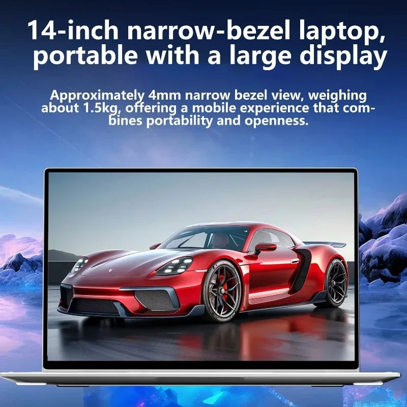 High Speed Response 14.1 Inch Thin Laptop Intel I9-10980HK 32GB BIG RAM 2TB SSD Win11 Preloaded Multitask Office Gaming Notebook