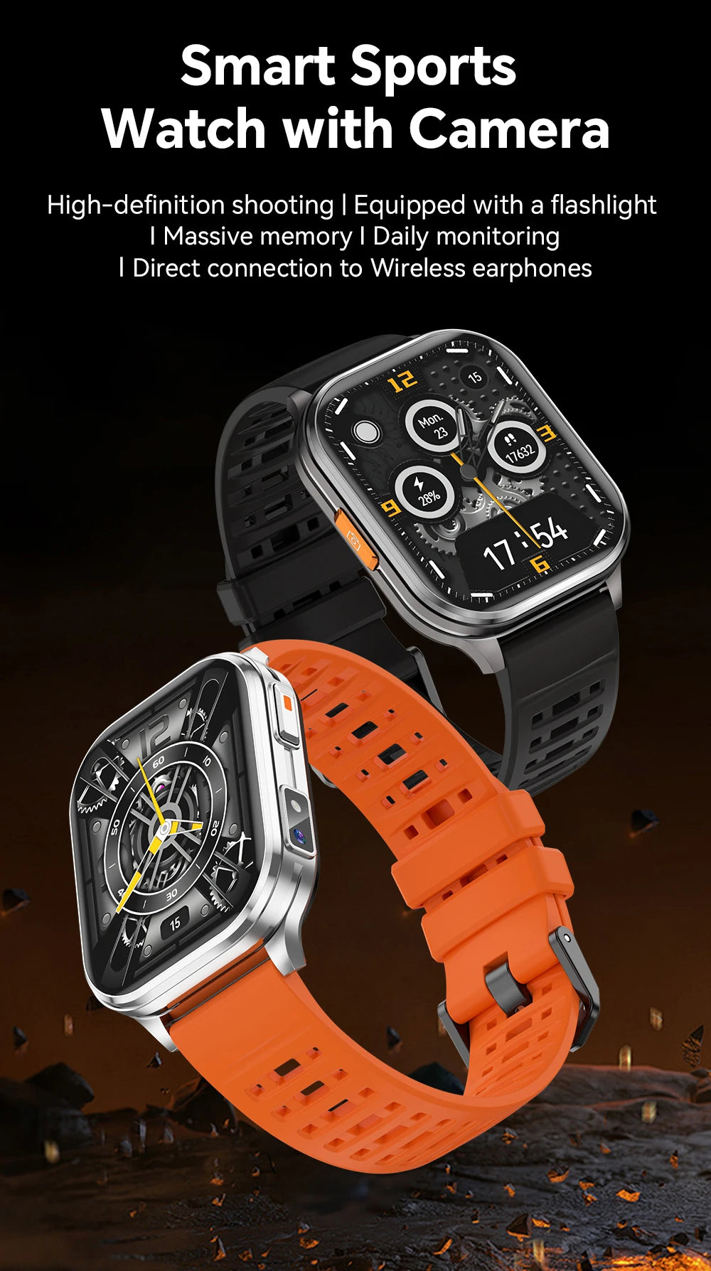 2026 New Men Smart Watch Photos Record Video Health Monitor Waterproof BT Call Recording Sports Fitness Camera Smart Watch Women