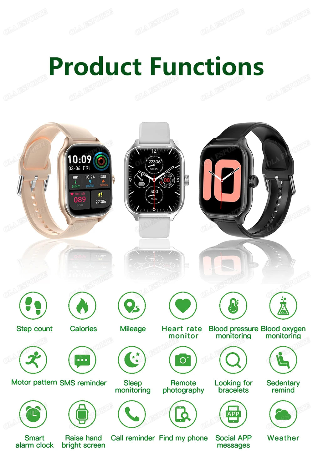 2025 Smart Watch Android IOS Phone 2.01 Inch Color Screen Bluetooth Answer Call Fitness Watches Tracker Smartwatch Women Men