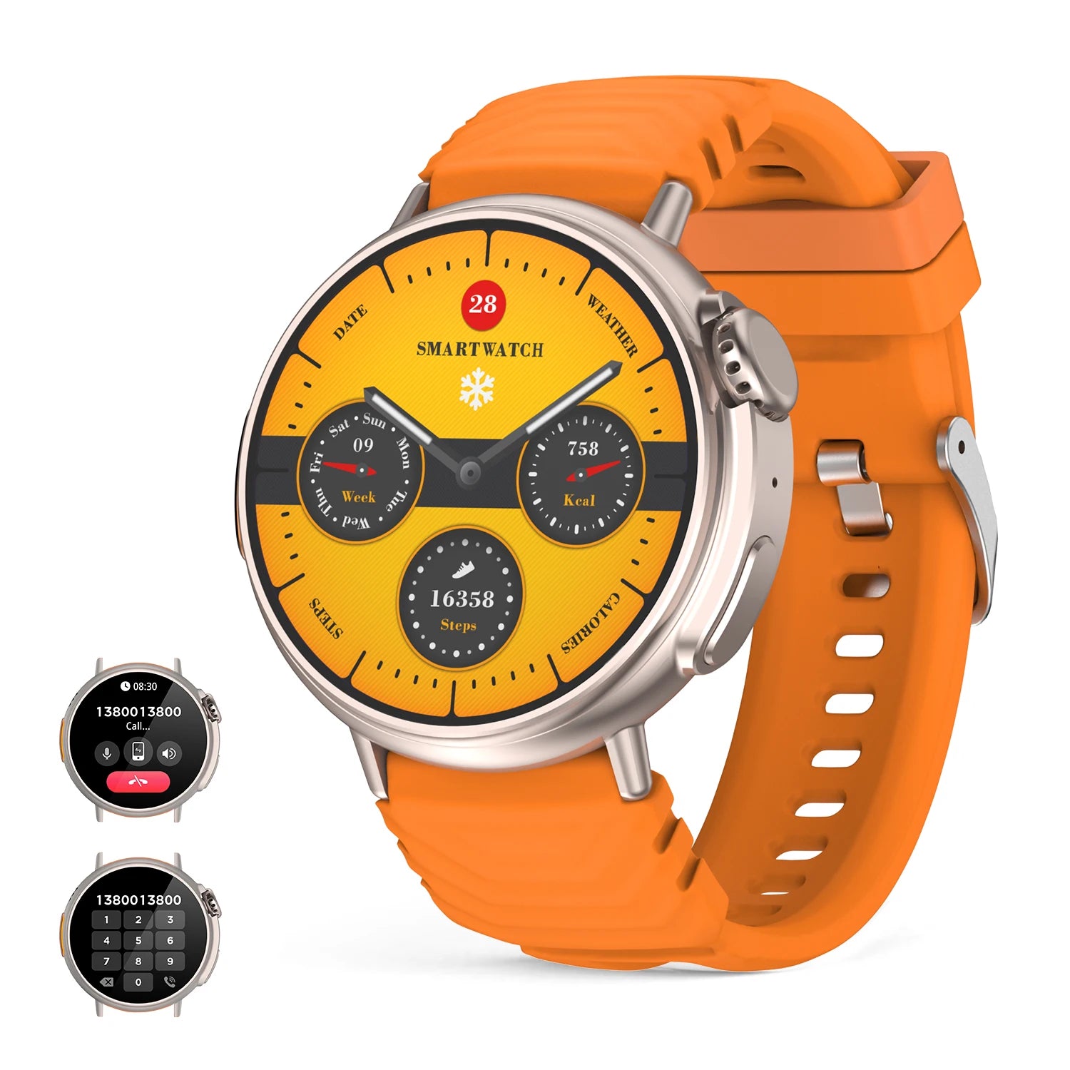 Smart Watch Ultra for Women men 1.52'' HD display sport Fitness tracker with Health Tracking,120+ Sport modes for Android IOS