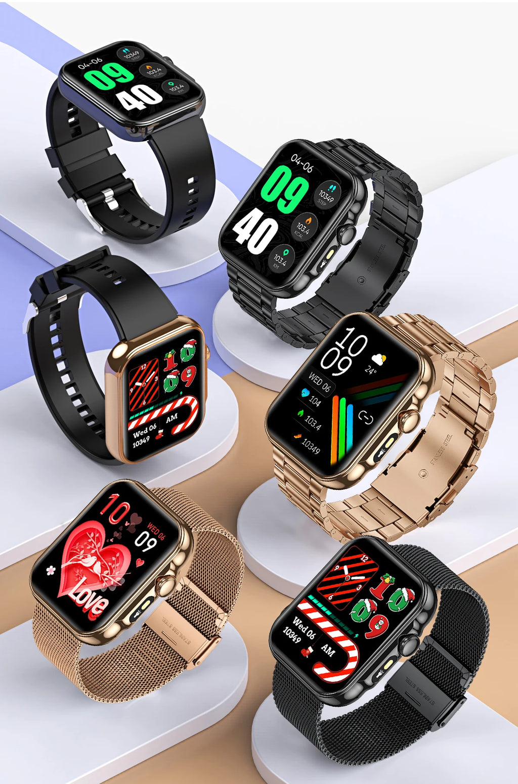 2025 Smart Watch Men 2.01‘’ HD Large Screen LED Flashlight Bluetooth Call Women's Fitness Tracker Waterproof Sports Smartwatch