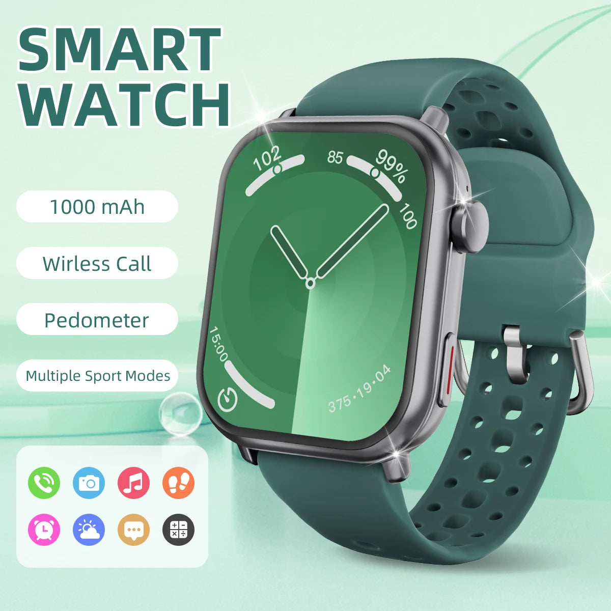 New Smartwatch 2026 1.83''HD Screen AMOLED 1000mAh Large Battery Outdoor Sports Watches IP68 Waterproof for Men Women Gifts