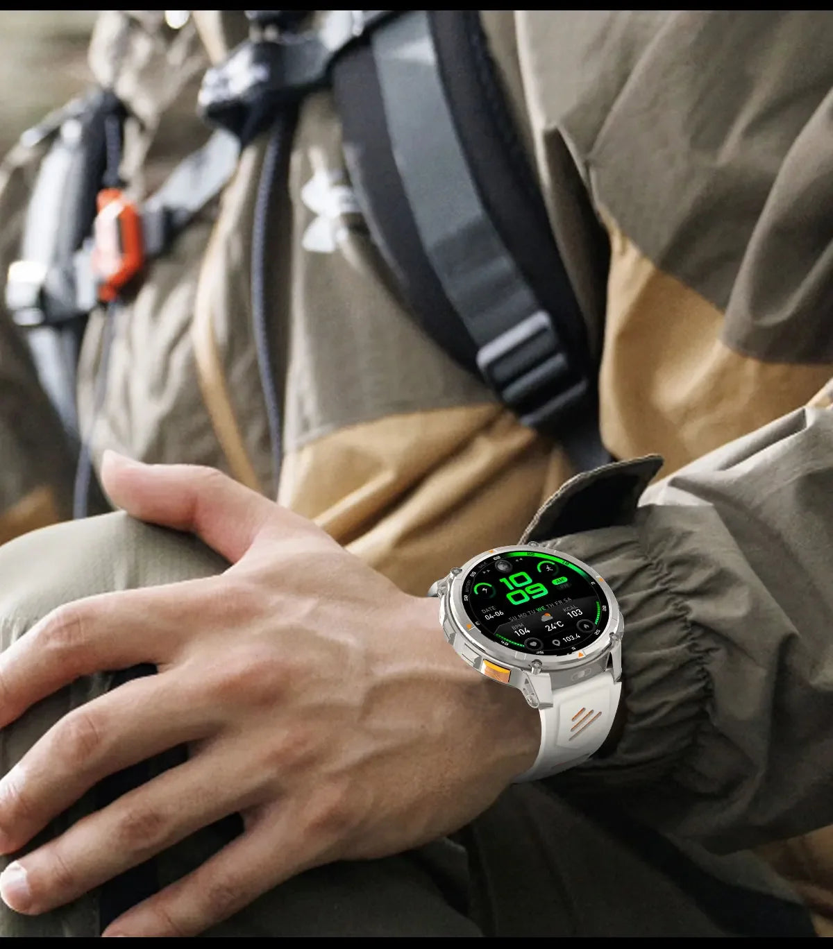 Smart Watch IP68 Waterproof Alarm Clock Reminder Music Control Breathing Training Exercise Mode Health Monitoring Smart Watch