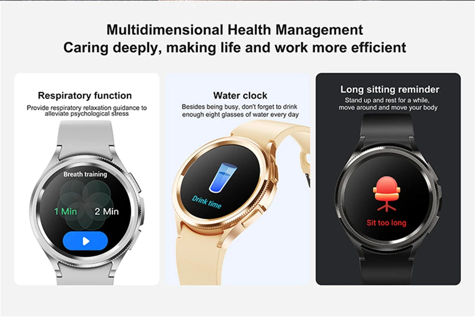 2025 New Smart Watch 6 Men's Outdoor Sports 100+ Sport Modes IP68 Waterproof Watch AMOELD HD Screen Smartwatch Android IOS