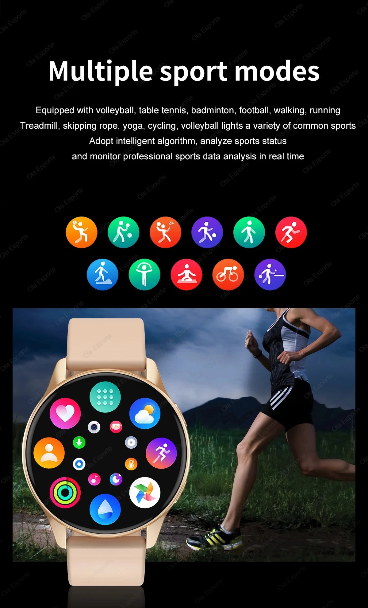 Smartwatch Women Watch 6 Health Monitoring Watch Waterproof Voice Assistant Bluetooth Call Smart Watch 2026 New Sports Watch