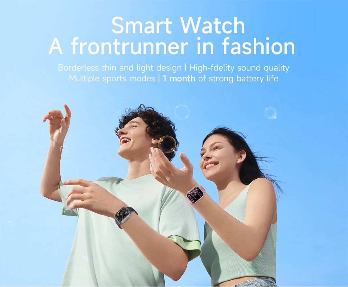 New Smartwatch 2026 1.83''HD Screen AMOLED 1000mAh Large Battery Outdoor Sports Watches IP68 Waterproof for Men Women Gifts