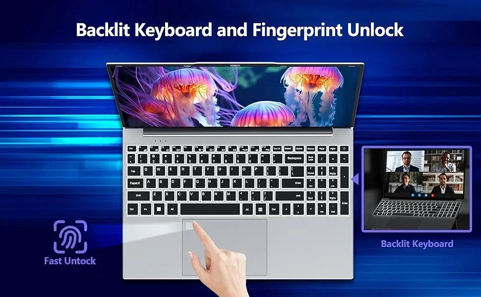 New Ultra Slim Windows 11 Pro 15.6' Laptop Intel I9-9900 32GB RAM 2TB SSD Gaming Office Study Computer PC, Reliable