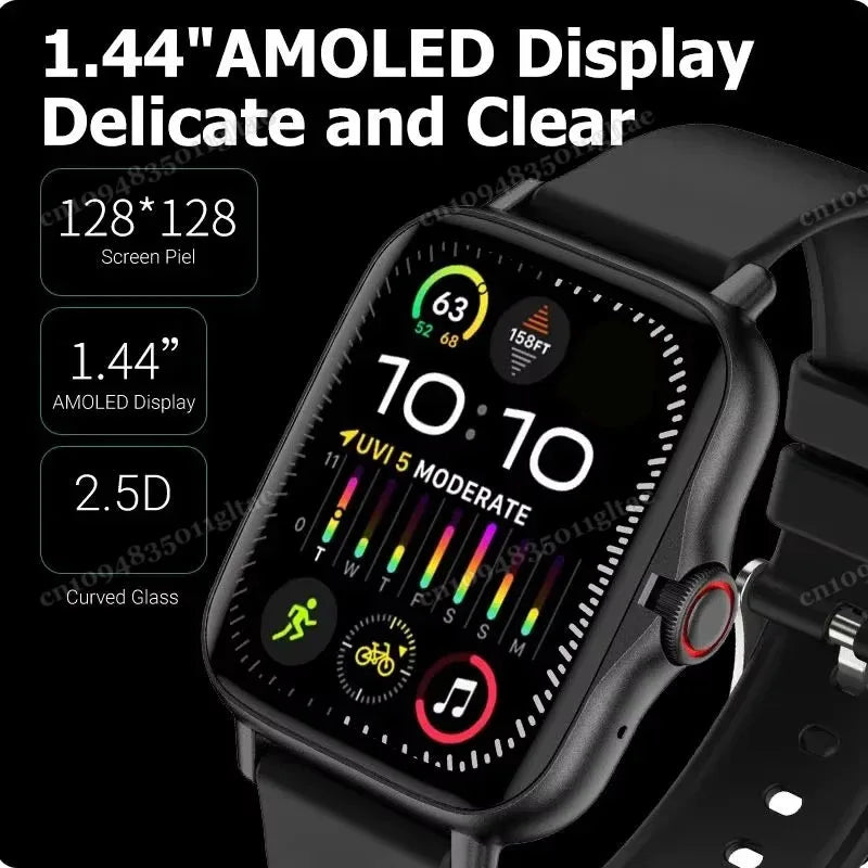 2026 New Smart Watch 2.01” Inch HD Screen Bluetooth Talk Pedometer IP68 Waterproof 123 Sport Modes Man Woman Watch Gift Pk HW12