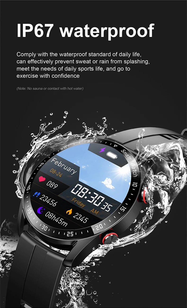 2026 New Electronic Smartwatch Waterproof Sports Watch Wrist Smart Watches for Man Women Fitness Tracker Clock for IOS Android