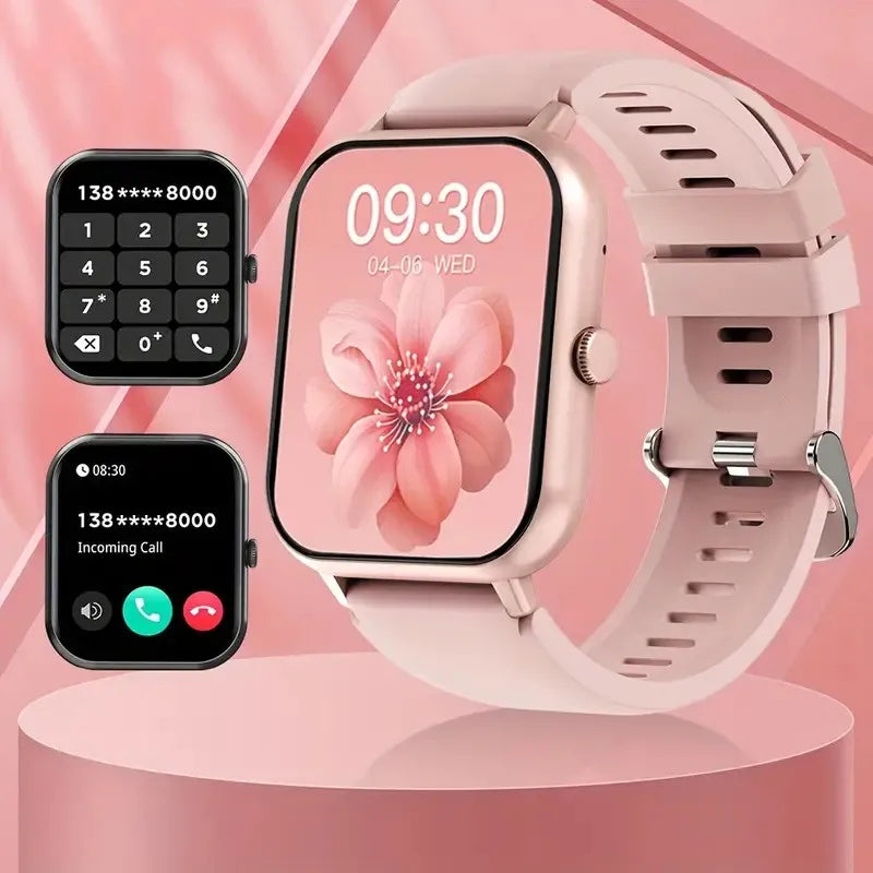 Smartwatch With 1.83" Full Touch Screen,Text & Call Functions,100+ Sports Modes,Pedometer,Calorie Counter,Android & Iphone