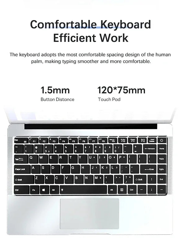 Intel Core I7 9850H Atom A3950 Windows 11 Pro Laptop Gamer SSD 1TB RAM 16GB Portable Laptops Computer Gaming 14.1' Notebook PC