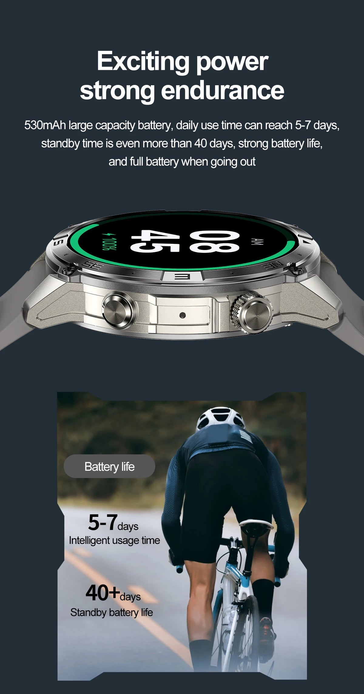 Smart Watch 2026 For Android IOS GPS Compass Sports Smart Watches For Man Women HD AMOLED Bluetooth Call Waterproof Smartwatch
