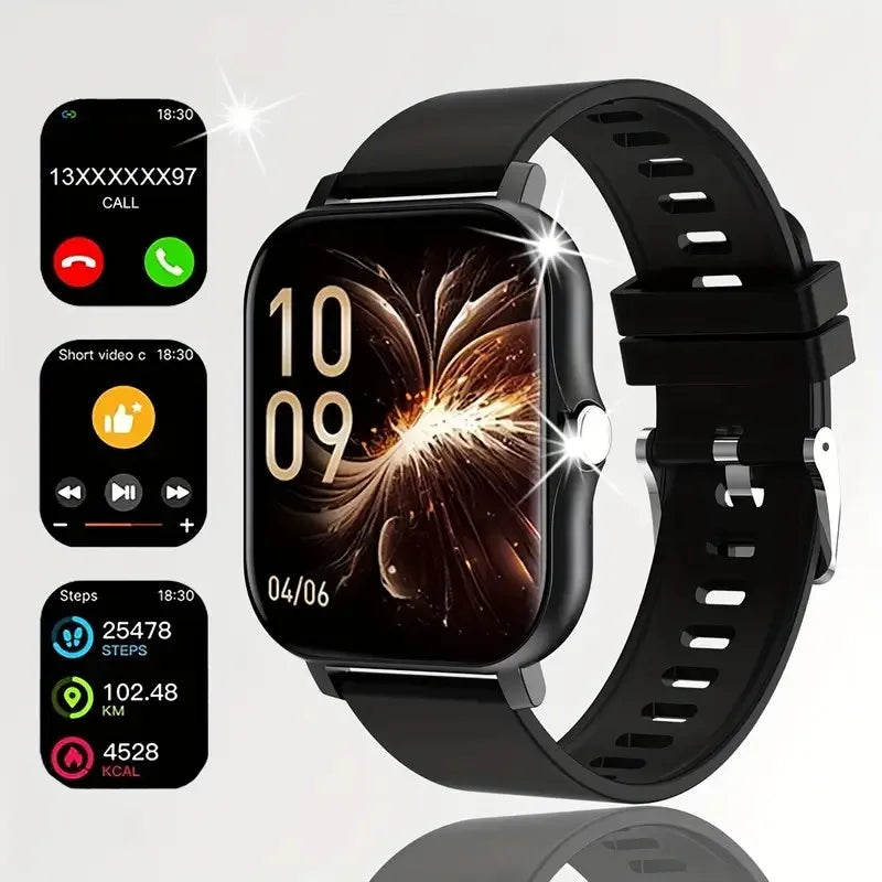 2026 Smart Watch 1.83 Inch HD Display Answer Make Call Message Preview Sport Modes DIY Dial Weather Forecast Men Women