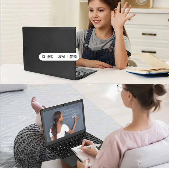 New 10.1 inch Laptop Computer CPU 4GB RAM 128GB Android 13.0 Portable Octa Core EMMC HD IPS Screen