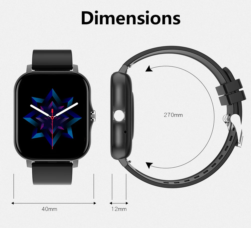 Smart Watch Android Phone 1.44''Inch Color Screen Bluetooth Call Smart Watch Women Men