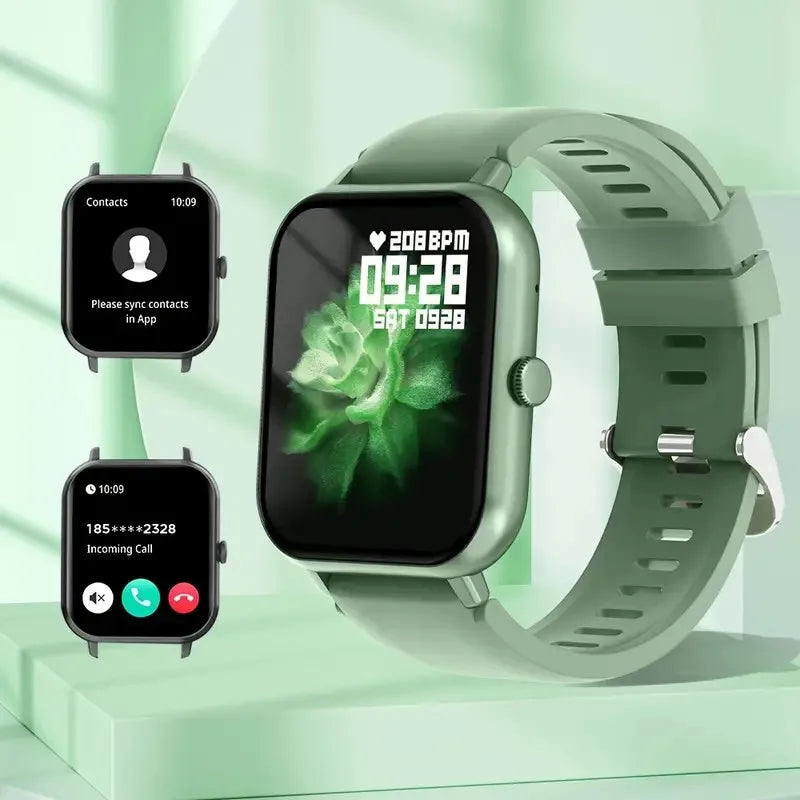 Smartwatch With 1.83" Full Touch Screen,Text & Call Functions,100+ Sports Modes,Pedometer,Calorie Counter,Android & Iphone