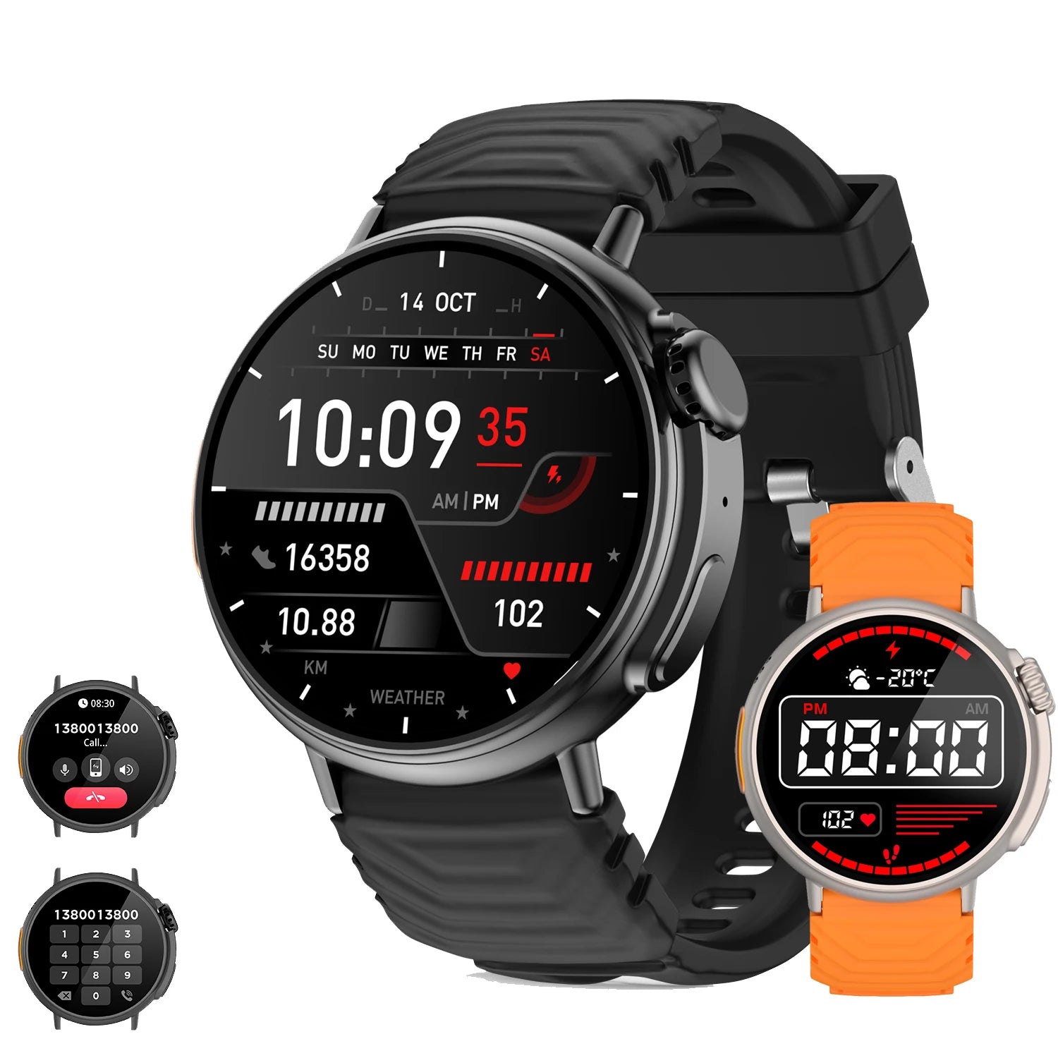 Smart Watch Ultra for Women men 1.52'' HD display sport Fitness tracker with Health Tracking,120+ Sport modes for Android IOS