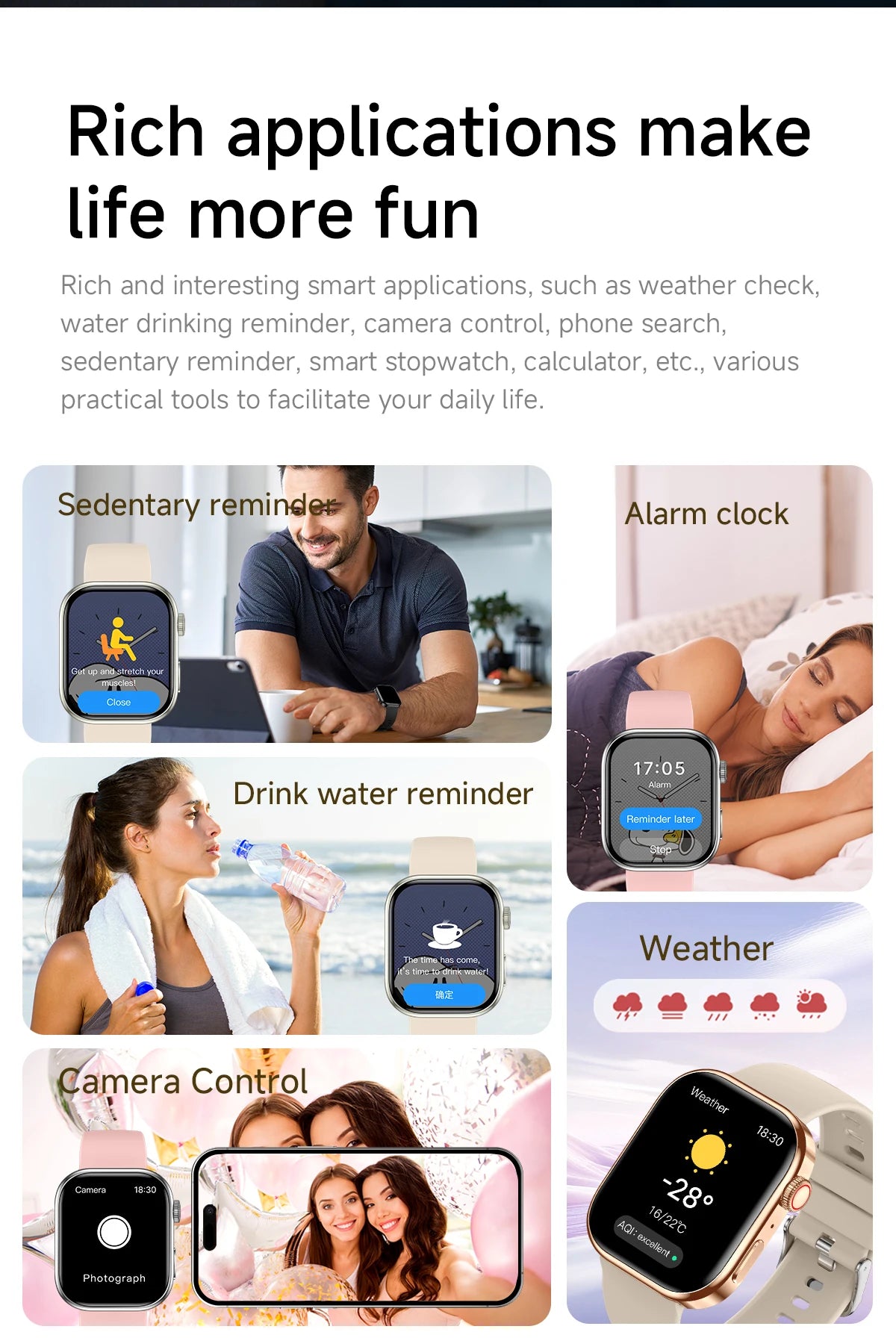 2026 NEW Smart Watch for Android/IOS 2.01“ HD Screen Health Monitoring Bluetooth Call Music Control Sport Watch for Men Women