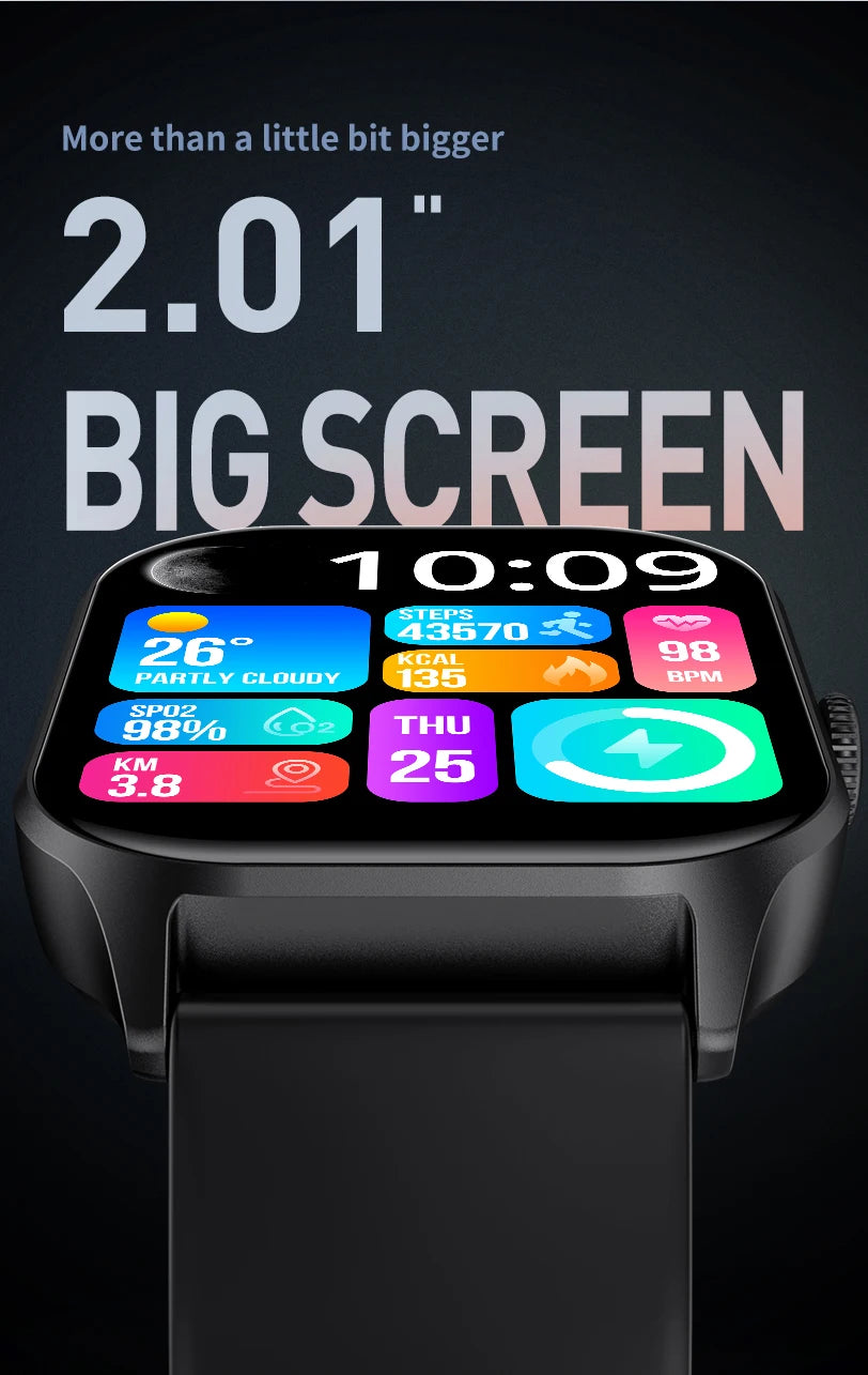 2026 New Smart Watch Diagnosis Blood Lipids Uric Acid Blood Pressure Smartwatch Men ECG+HRV Voice Bluetooth Call Health watch