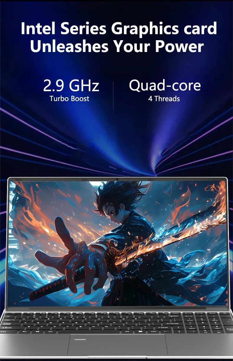 15.6" Intel Core i9 10980HK Windows 11 Pro Laptop Computer 32GB RAM 512GB 1TB 2TB SSD Portable Notebook PC Office Study Laptops