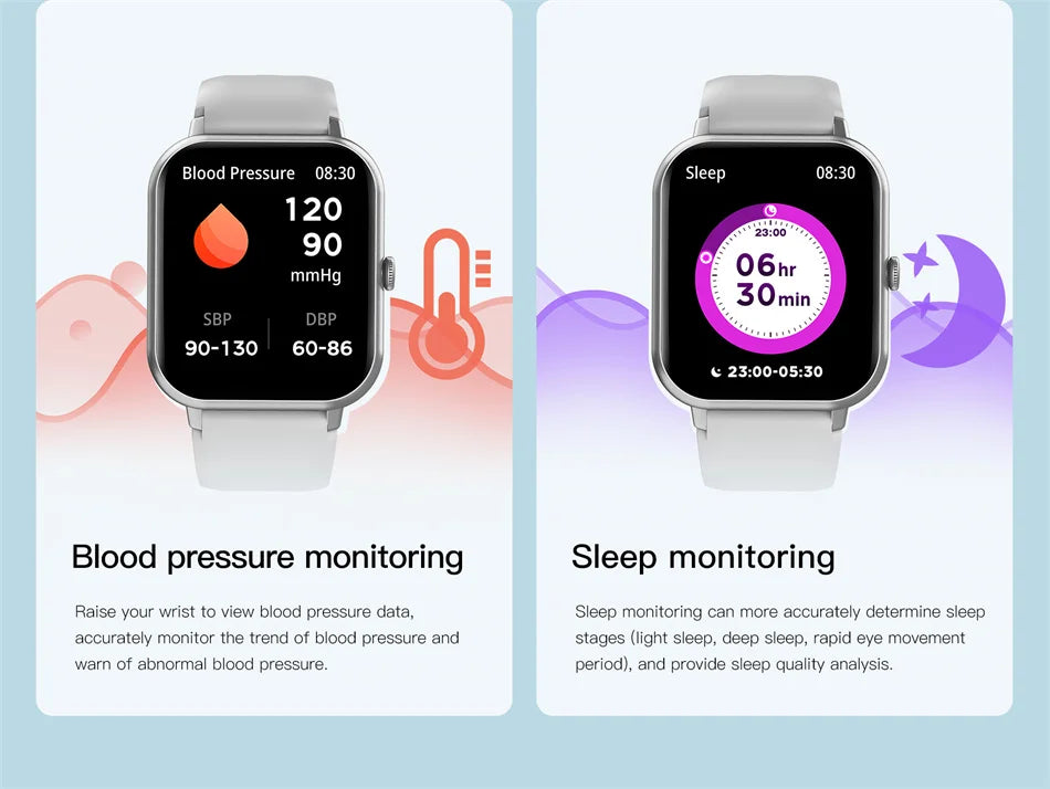 2025 New Smart Watch For Men Women Gift Full Touch Screen Sports Fitness Watches Bluetooth Call Smartwatch Woman For Andriod&IOS