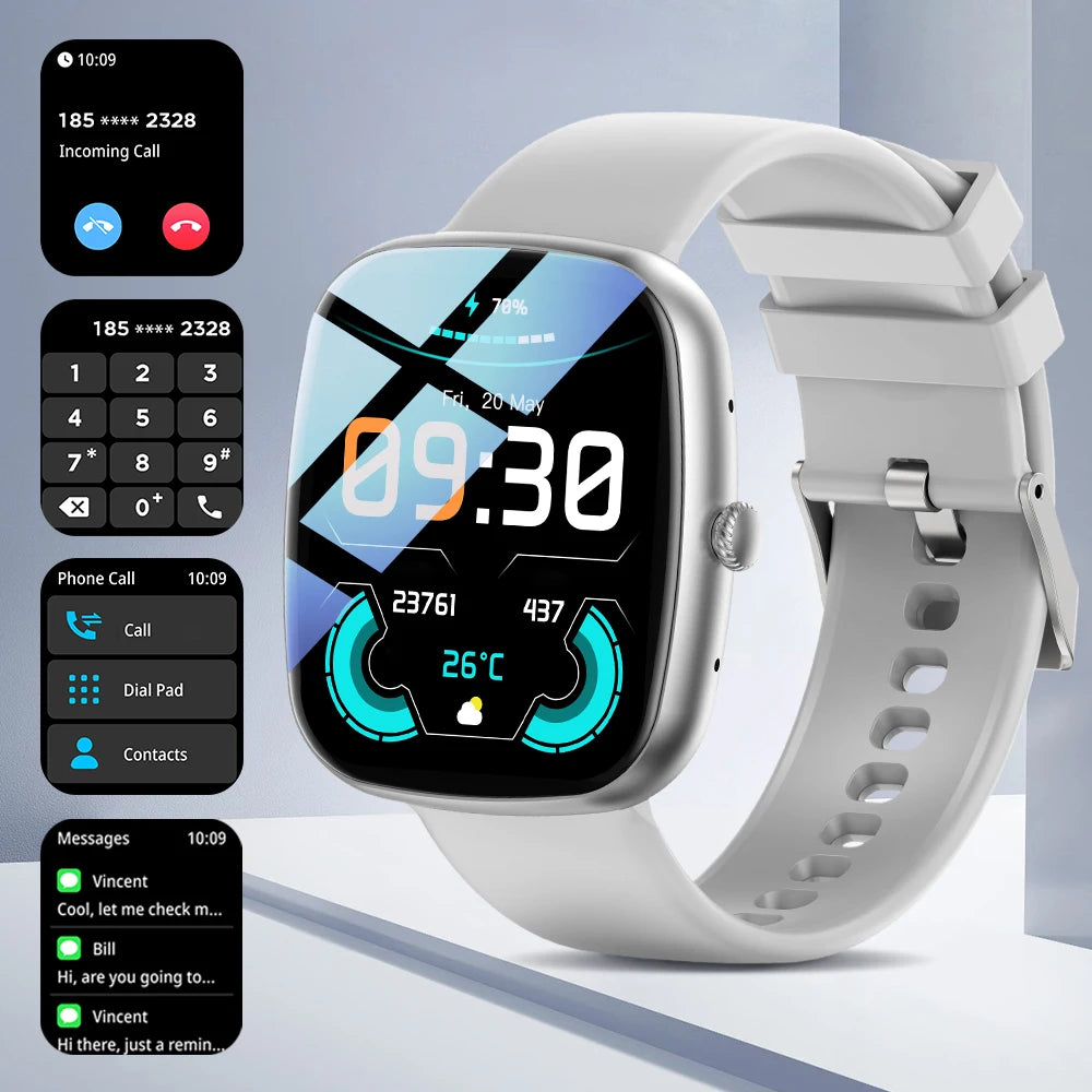 2024 NEW Smart Watch 1.83"  Full Touch Screen Sports Fitness Tracker with Call Function, Step & Calorie Counter Andiod and IOS