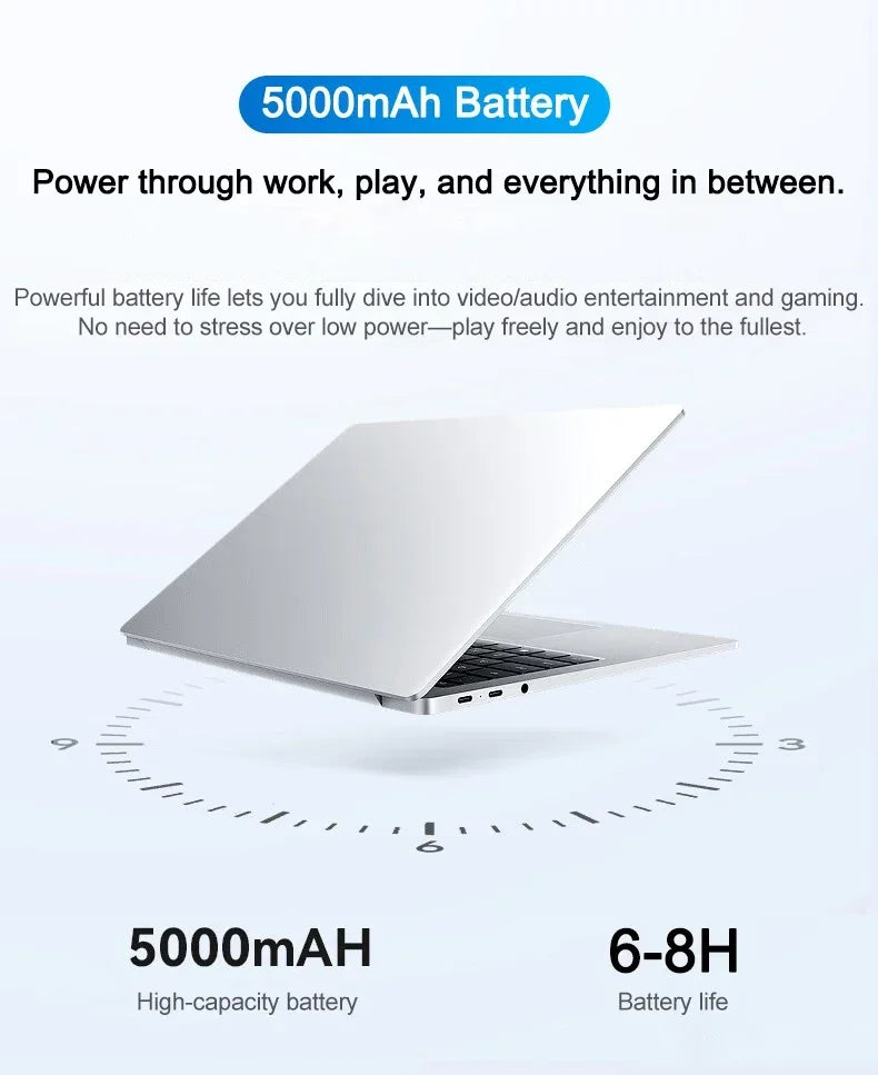 Original Ultra Slim 14.1" Laptop Intel Core I7-8650U Windows 11 Pro 32GB RAM 2TB M.2 SSD - Ideal for Office & Study 1920*1080 HD