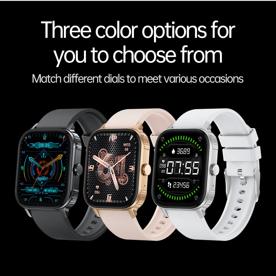 2026 upgraded smartwatch -1000mAh long battery life, 2.04-inch large screen, wireless calling, 100+sports, neutral smartwatch