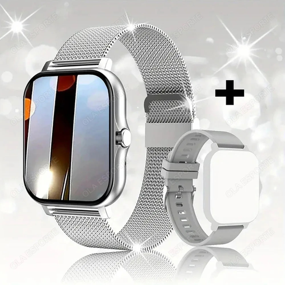 Latest Upgraded Fashion Design Smart Watch 1.83-inch Full-Screen Sports Smartwatch for Men and Women, Wireless Calling New Hw12