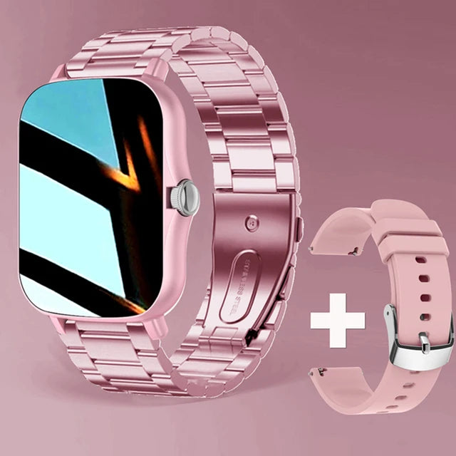 2026 New Smart Watch 2.01” Inch HD Screen Bluetooth Talk Pedometer IP68 Waterproof 123 Sport Modes Man Woman Watch Gift Pk HW12